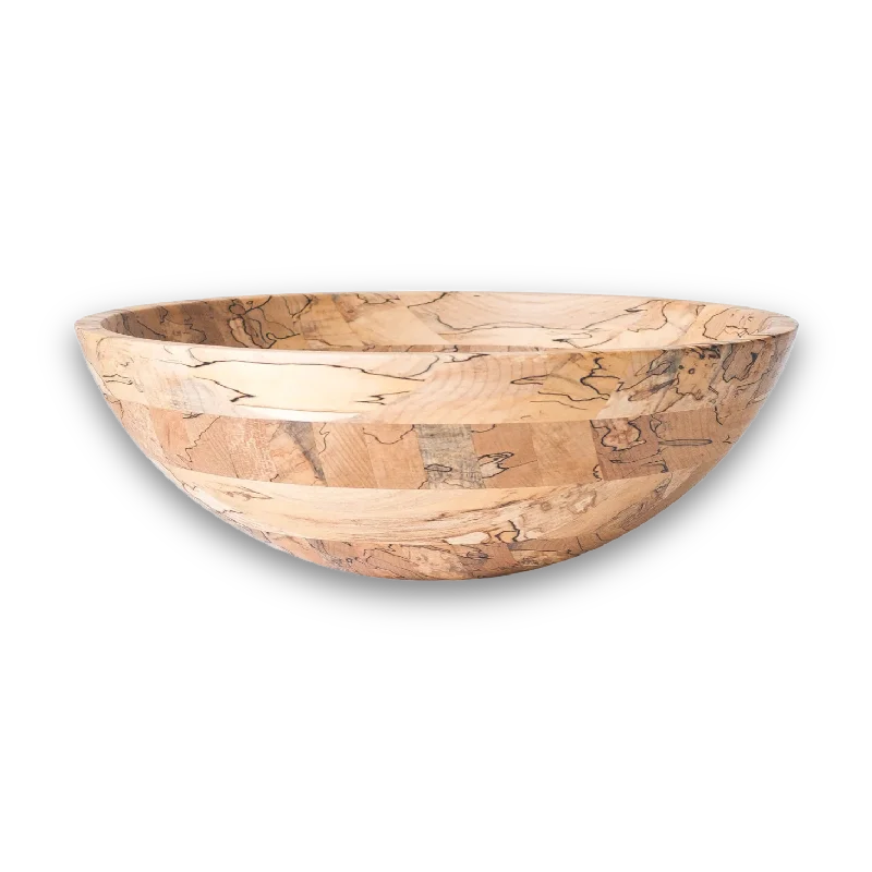 dinner plates with modern minimalist design-Spalted Maple Green Mountain Bowl