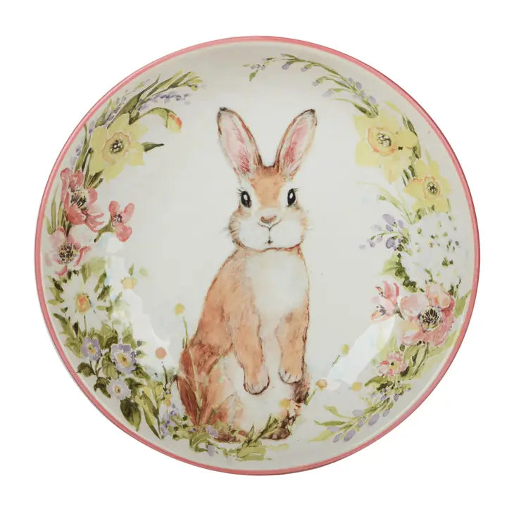 dinnerware set for home celebrations-Easter Garden Bunny Pasta Salad Bowl