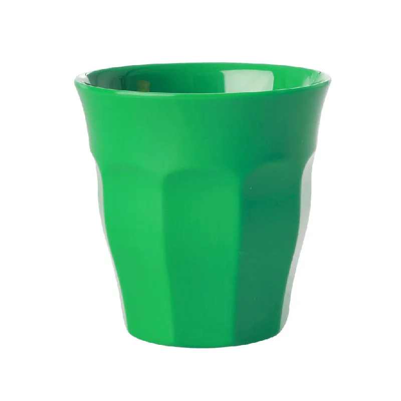 best coffee mugs for cold drinks-Rice DK Melamine Cup in Forest Green - Medium