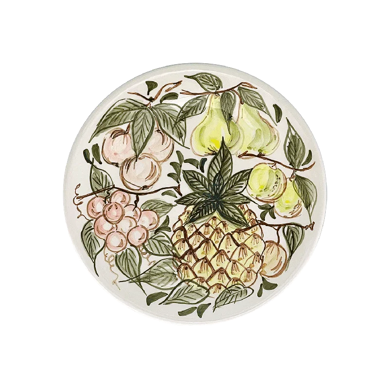 formal dinnerware with matching glasses-Fruit Side Plate