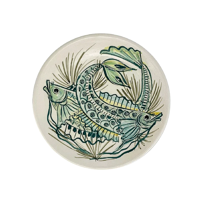 dinnerware with matching serving dishes-Green Aldo Fish Side Plate