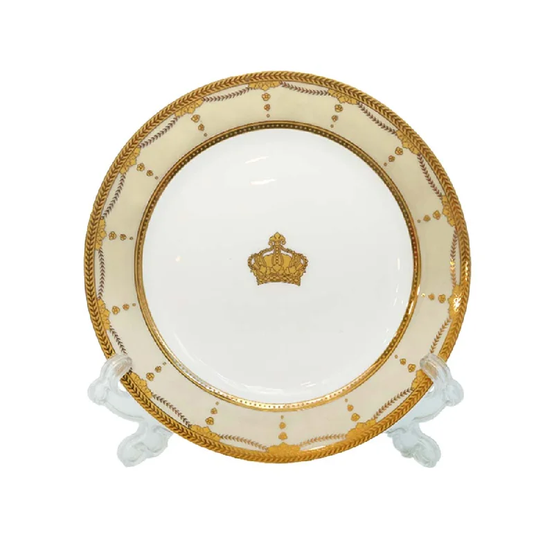 plastic plates with decorative designs-QUARTER PLATE ROYAL BISTRO P-904Y