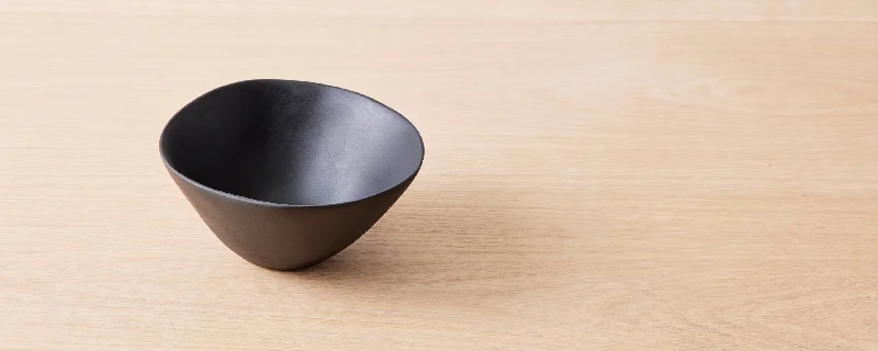 unique dinner plates for memorable events-resin sorbet bowl black by tina frey