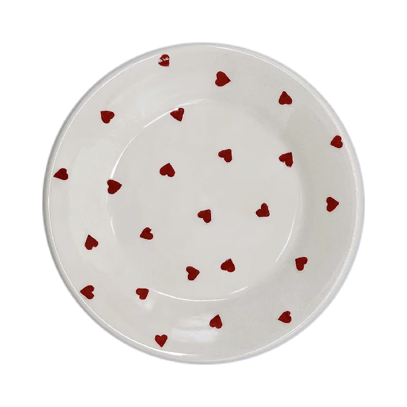 dinner plates with elegant patterns-Love Heart Plate