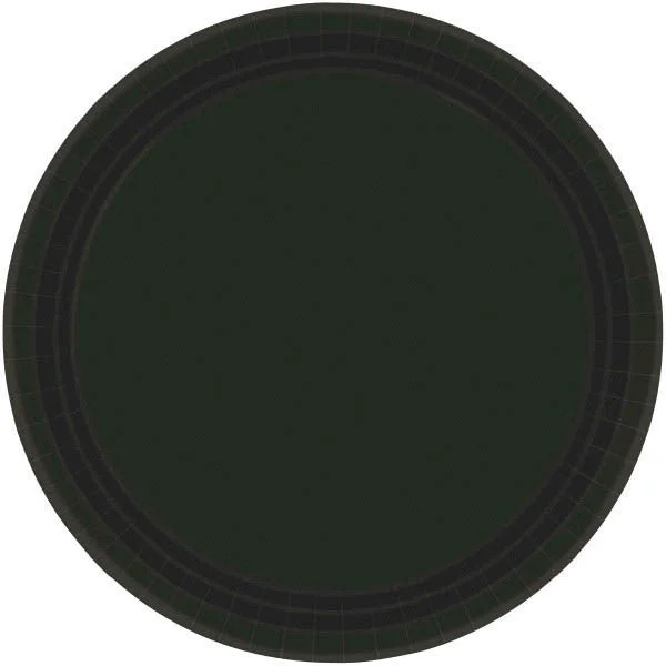 eco-conscious plates for sustainable living-PAPER PLATE BLACK 8.5"   20CNT