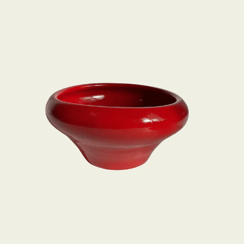 modern dinner plates with bold designs-Aurora Ceramic Bowl Medium (Red)