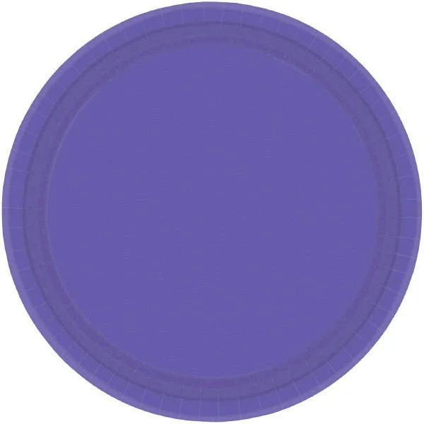 modern dinner plates for family use-PAPER PLATE - NEW PURPLE   10.5"  20CNT