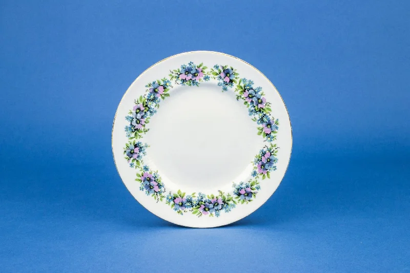 affordable dinnerware for daily use-6 Blue Floral Plates