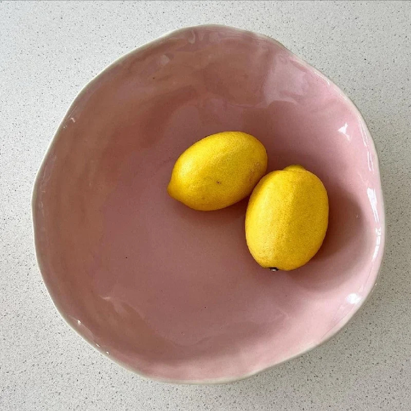 dinnerware set with matching serving platters-Florence salad/fruit bowl