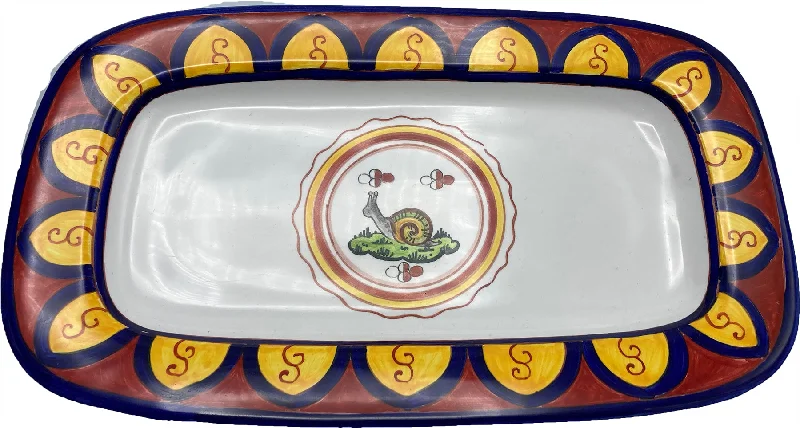 fancy dinner plates with elegant designs-Palio Tray 13" Snail