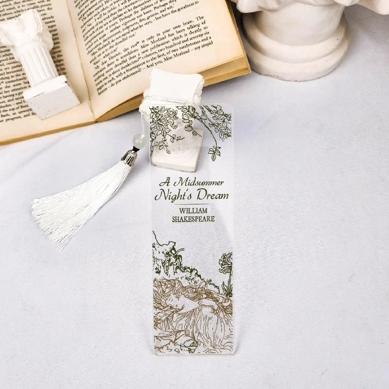 Elegant glass flower vases for modern decor -A Midsummer Night's Dream Acrylic Bookmark