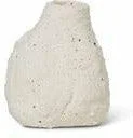 Affordable ceramic vases for modern floral arrangements -Ferm Living Vulca Mini Vase, Off White Stone