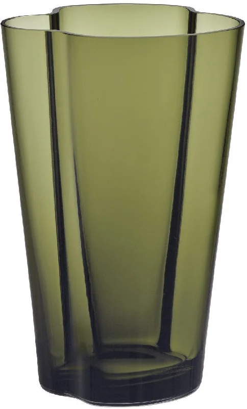 Large vases for contemporary home decor -Iittala Alvar Aalto Vase Moss Green, 22cm