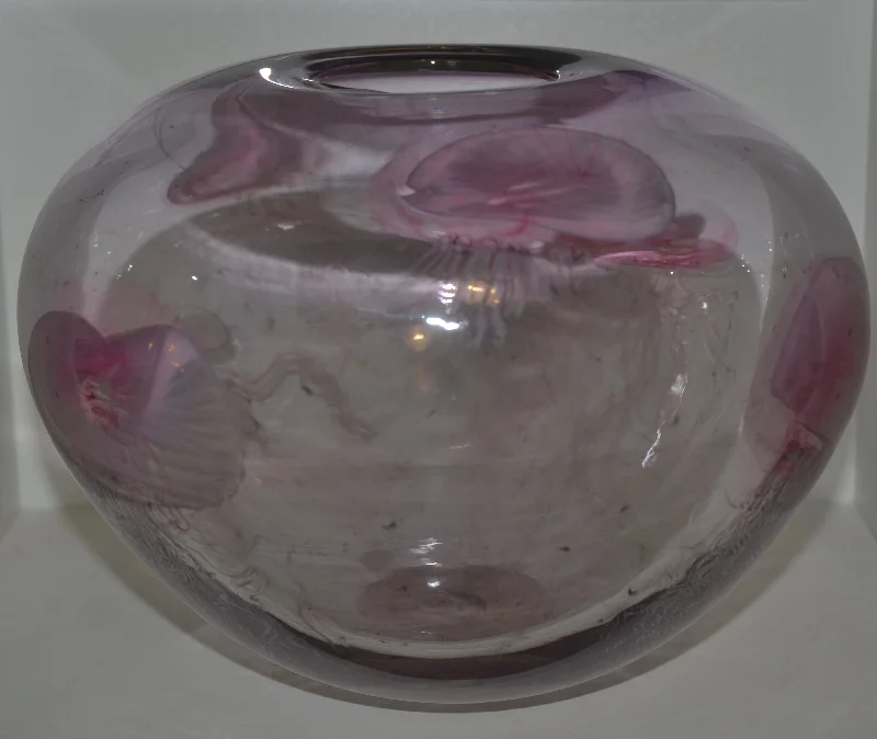 Handcrafted large glass vases for centerpieces -Large Jellyfish Sphere