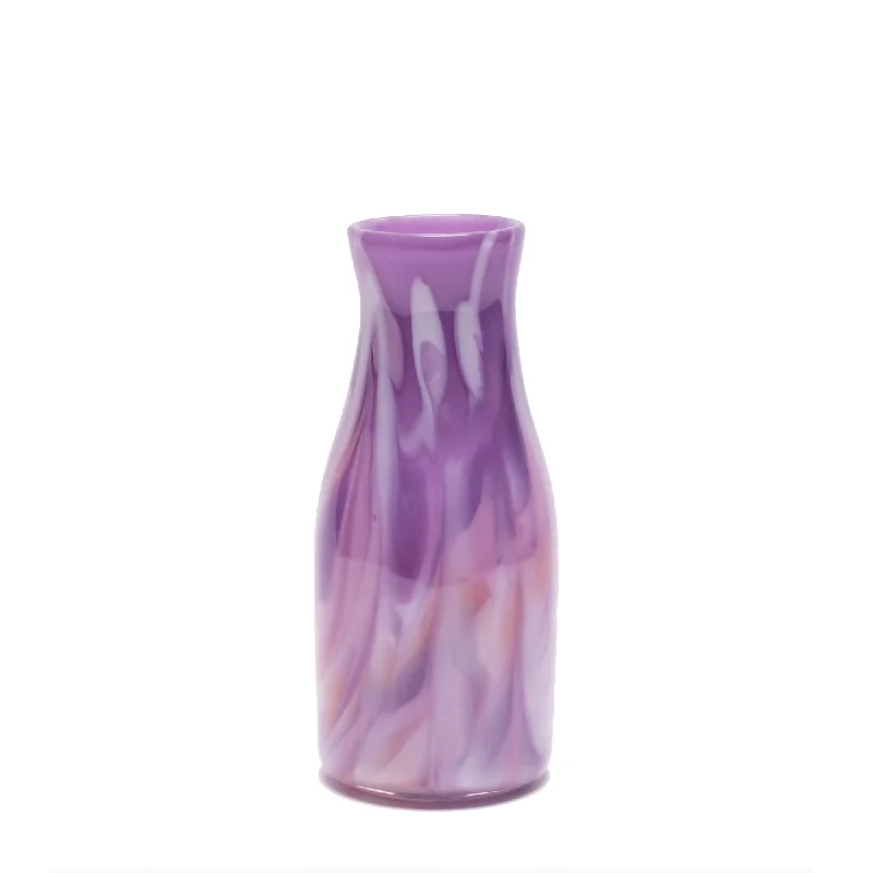 Unique modern vases for elegant home decor -Lavender Vase with Pink, Lilac, and White Strokes