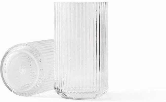 Large handcrafted flower vases for wedding displays -Lyngby Vase Clear Glass, 38 Cm