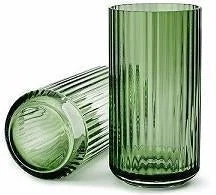 Simple modern vases for office floral displays -Lyngby Vase Copenhagen Green Glass, 25 Cm