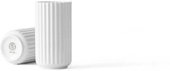 Tall modern crystal flower vases for home use -Lyngby Vase White, 12 Cm