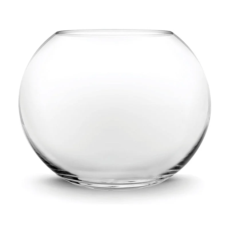 Handcrafted large ceramic vases for home decoration -Pack of 1 PC Clear Glass Bubble Bowl H-15" O-8.75" D-18"