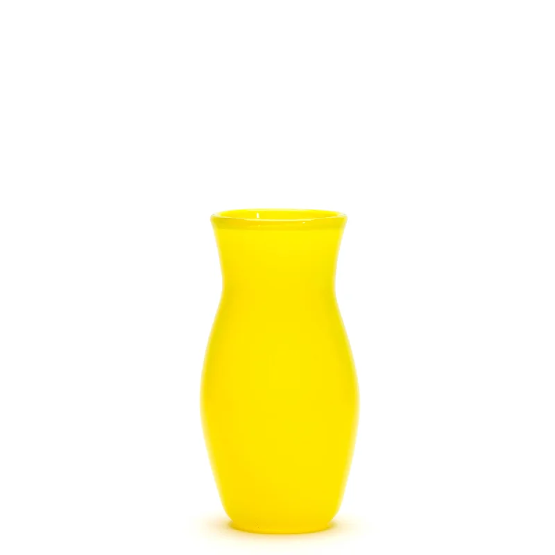 Luxury handmade ceramic vases for centerpieces -Transparent Neon Yellow Vase