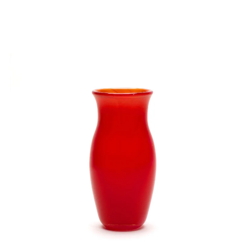 Tall elegant vases for flower arrangements -Transparent Red Vase