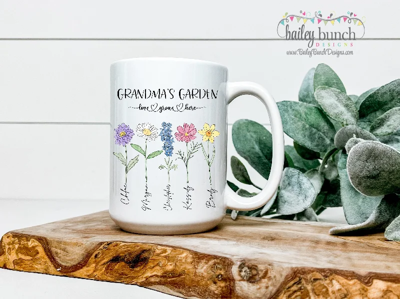 eco-friendly mugs for hot beverages-Birth Flower Mother's Day Mug BIRTHFLOWERMUG0520