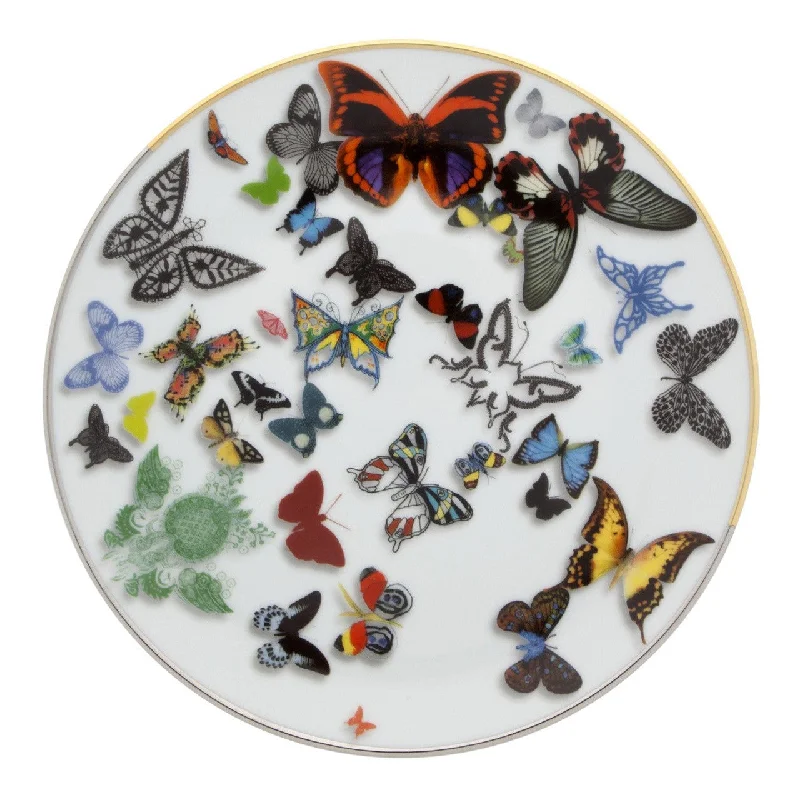 cute mugs with funny animal designs-Butterfly Parade Dessert Plate