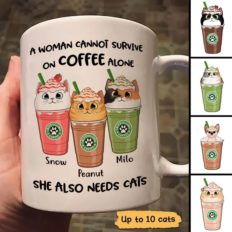 personalized travel mugs for winter-Catpuccino Cat Lover Coffee Personalized Mug