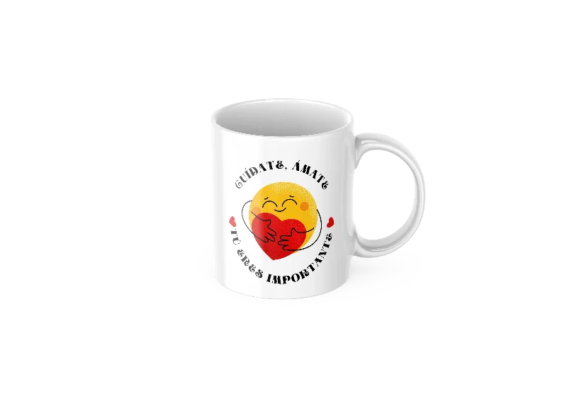 custom photo mugs for family reunions-Cuidate, Amate | Coffee Mug