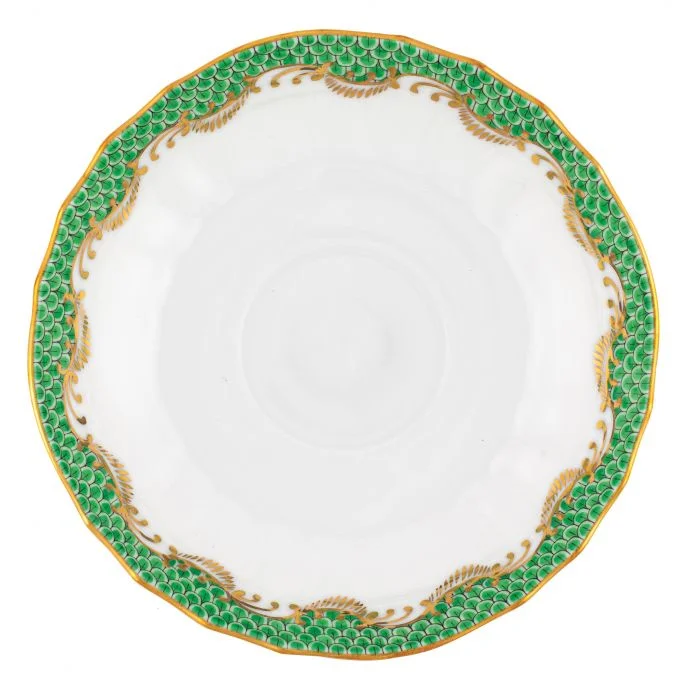 best coffee cups for morning routine-Fish Scale Canton Saucer