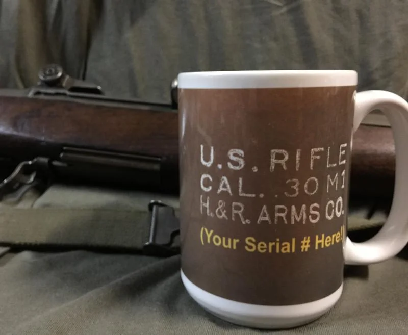 trendy coffee cups with funny sayings-H&R M1 Garand PERSONALIZED Receiver Coffee Mug