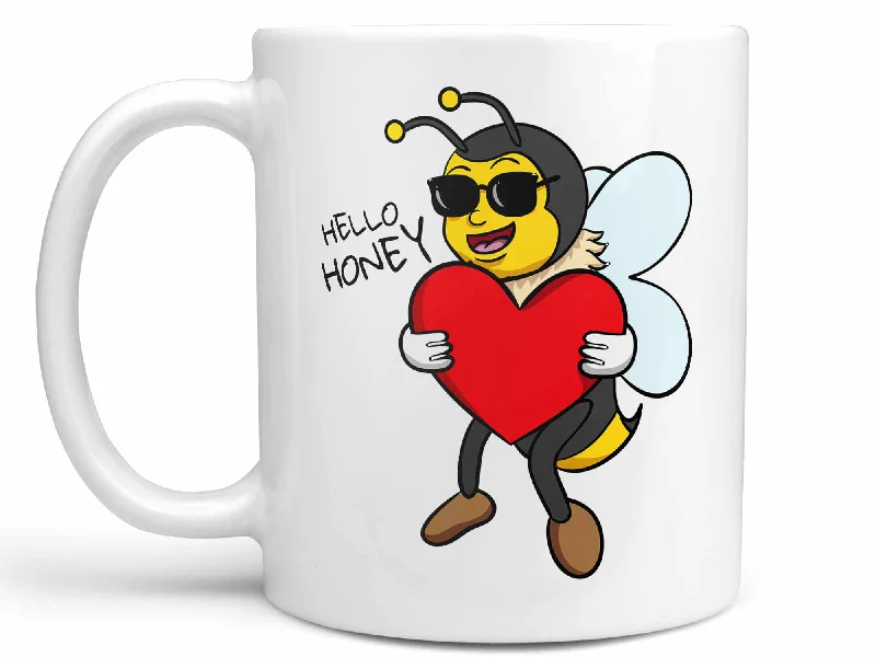 funny coffee cups for coworkers-Hello Honey Bee Coffee Mug