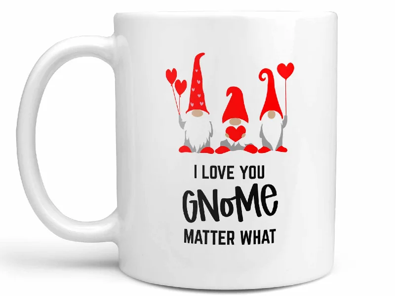 large ceramic coffee cups for home-I Love You Gnome Coffee Mug