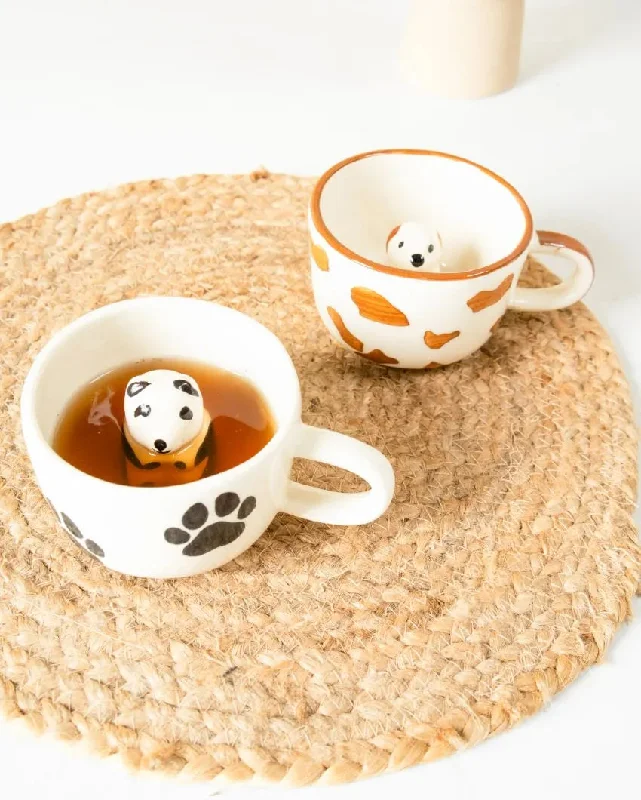 thermal coffee mugs for hot drinks-Pet Lover Mugs Combo | Set Of 2 | Saucer Not Included