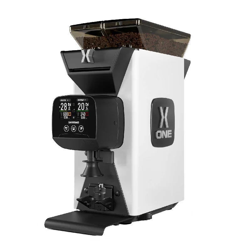 custom coffee cups for special events-Sanremo X-One All-Purpose GBW 3-in-1 Coffee Grinder - White