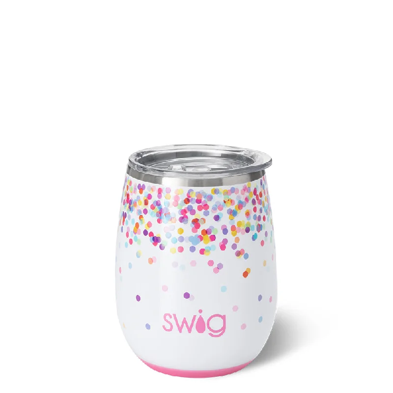 large mugs for morning tea-Swig Confetti Stemless Wine Cup