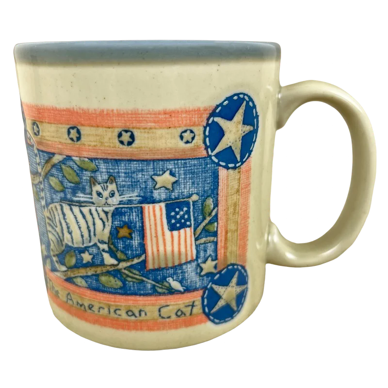 stylish coffee cups for home use-The American Cat Carol Endres Mug Otagiri