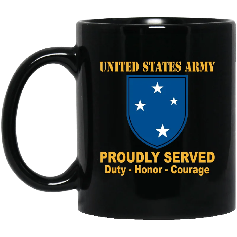 cute mugs for party favors-U.S. Army 23rd Infantry Division 11 oz - 15 oz Black Mug