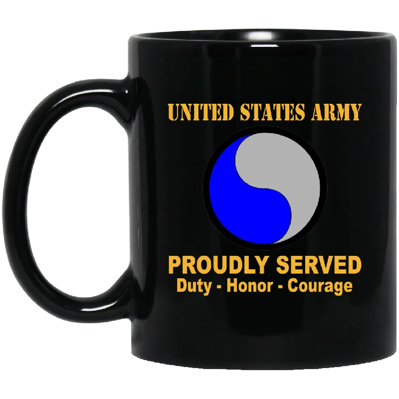 cute coffee mugs for housewarming gifts-U.S. Army 29th Infantry Division 11 oz - 15 oz Black Mug