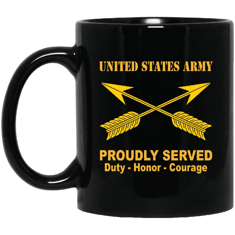 stylish travel mugs for hot drinks-U.S. Army Special Forces Black Mug 11 oz - 15 oz