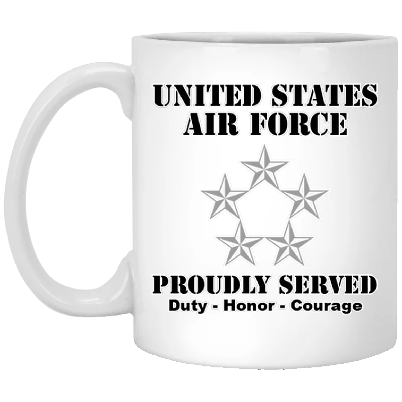 high-quality stainless steel mugs for tea-US Air Force O-10 General of the Air Force GAF O10 General Officer Ranks White Coffee Mug - Stainless Travel Mug