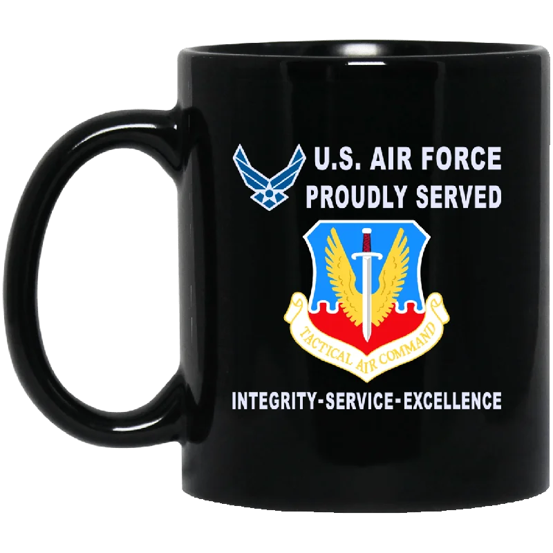 insulated mugs for hot drinks on the go-US Air Force Tactical Air Command Proudly Served D04 11 oz - 15 oz Black Mug