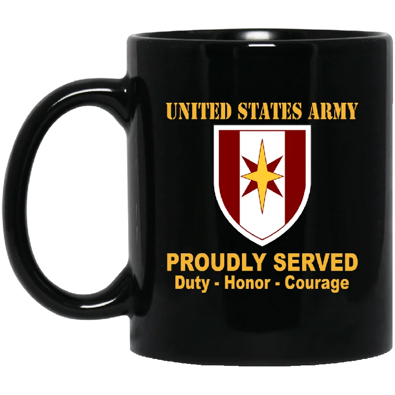 travel mugs for cold weather-US Army 44th Medical Brigade 11 oz - 15 oz Black Mug