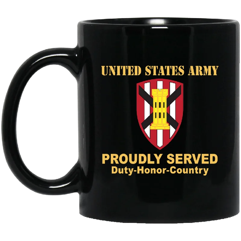 best mugs for cozy mornings at home-US ARMY 7TH ENGINEER BRIGADE- 11 oz - 15 oz Black Mug