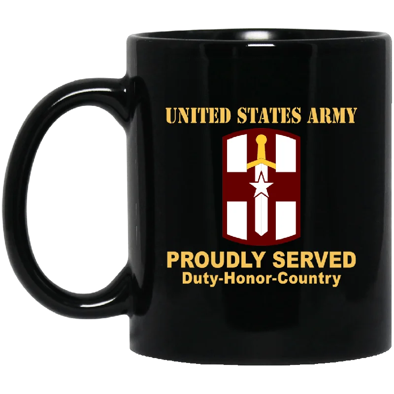 reusable coffee mugs for commuting-US ARMY 807TH MEDICAL COMMAND- 11 oz - 15 oz Black Mug