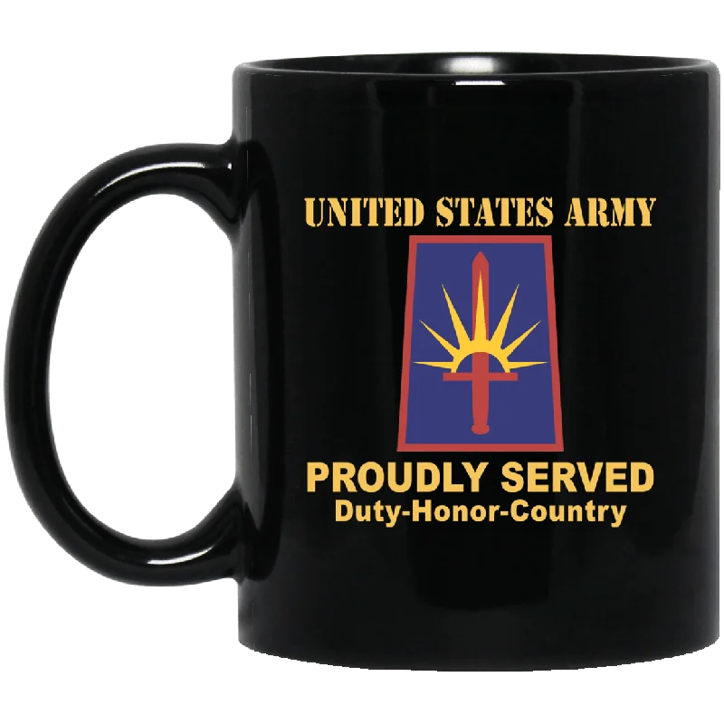 best coffee cups for morning routine-US ARMY NEW YORK ARMY NATIONAL GUARD ELEMENT JT FRC HQ- 11 oz - 15 oz Black Mug