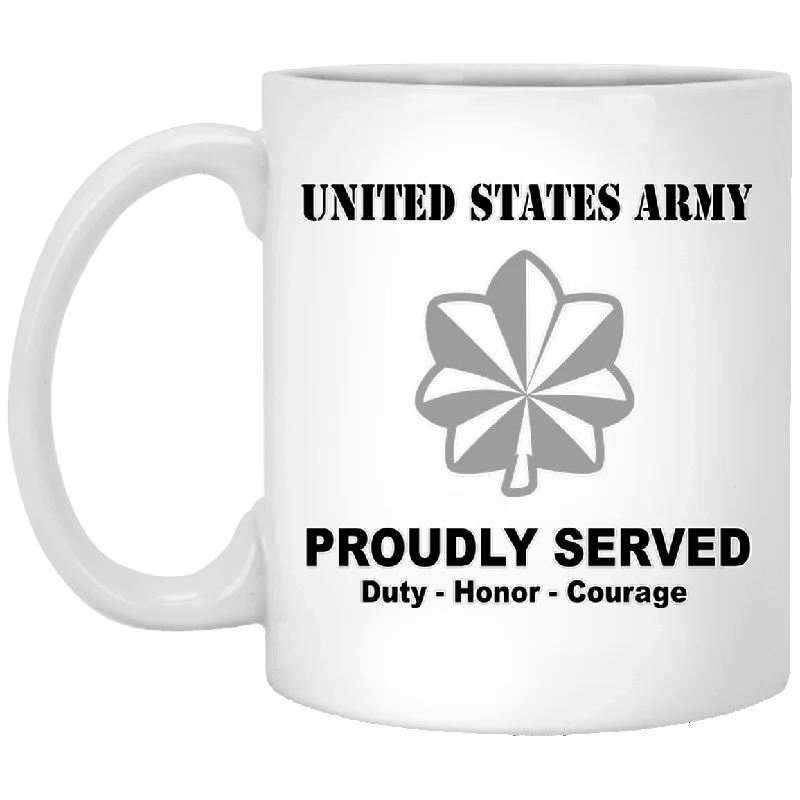 cute animal shaped travel mugs-US Army O-5 Lieutenant Colonel O5 LTC Field Officer Ranks White Coffee Mug - Stainless Travel Mug