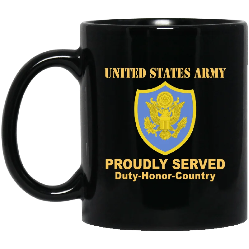 eco-friendly ceramic coffee mugs for gifts-US ARMY PERSONNEL IN DOD AND JOINT ACTIVITIES- 11 oz - 15 oz Black Mug