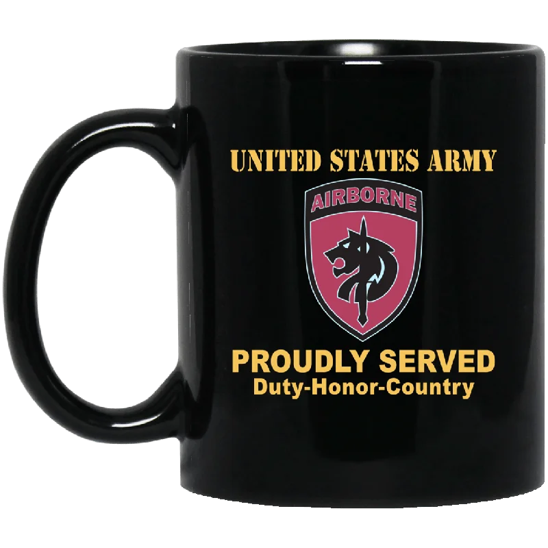 unique ceramic mugs for home use-US ARMY SPECIAL OPERATIONS COMMAND AFRICA- 11 oz - 15 oz Black Mug