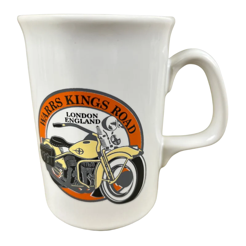 unique mugs for coffee lovers-Warrs Harley Davidson Kings Road Chelsea London England Mug JT